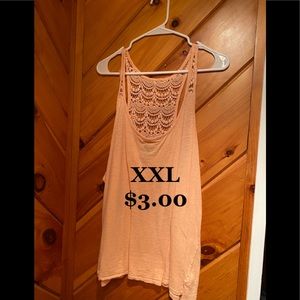 Lace Racer Back Tank Top